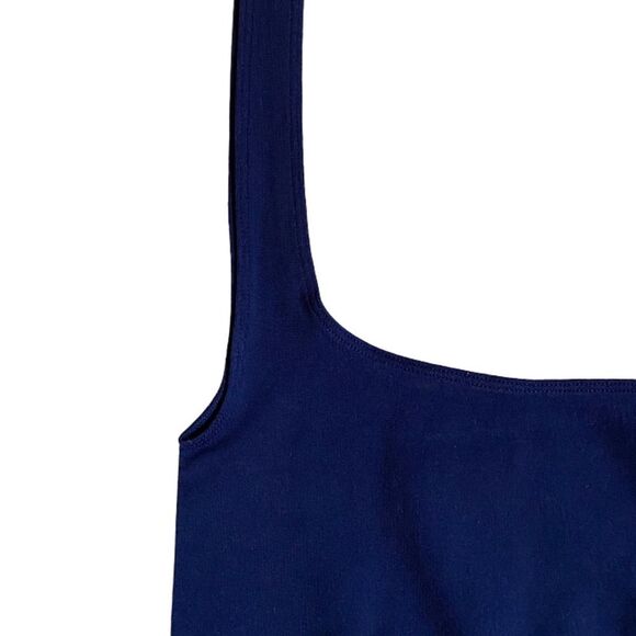 NWT Free People Intimately Scoop Neck Tank Top Size XS/S Crop Navy Blue Summer - Picture 6 of 14